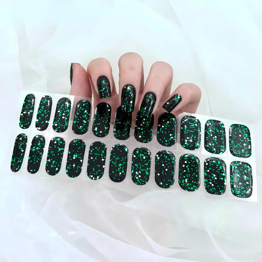 Emerald Desenli Jel Tırnak Seti 22 Adet