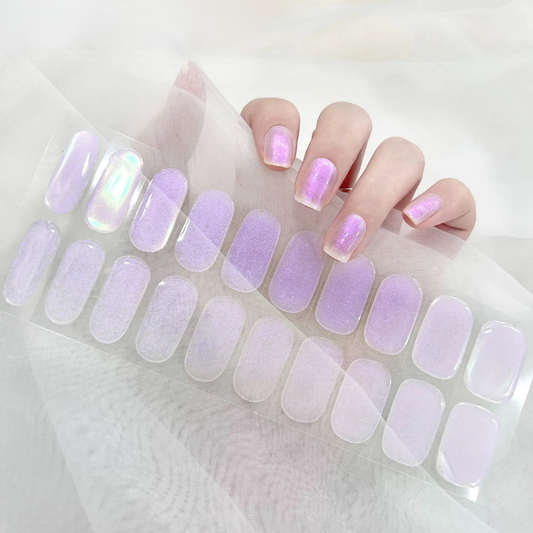 Lilac Glitter Jel Tırnak Seti 22 Adet